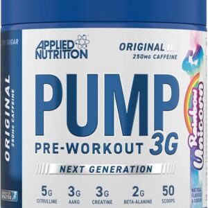 Applied Nutrition Pump 3G Pre Workout – Energy, Focus & Performance (375g – 25 Servings)