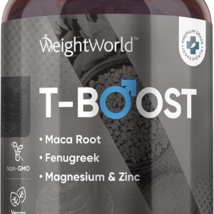 Testosterone Supplements for Men – 180 Vegan Tablets