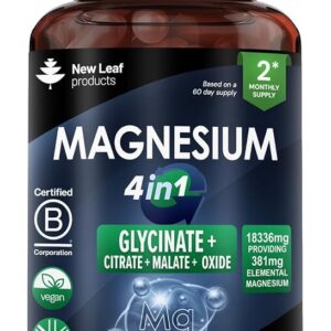 Magnesium Glycinate 4-in-1 Complex 1836mg ? 381mg Elemental Per Serving