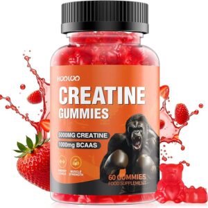 Creatine Gummies 5000mg Creatine Monohydrate with 1000mg BCAAs