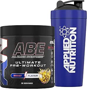 Applied Nutrition Bundle ABE Pre Workout 375g + 750ml Steel Protein Shaker