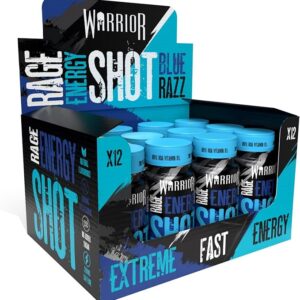 Warrior Rage Energy Shots – Pre Workout Shot Drink 12 x 60ml