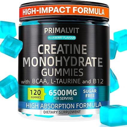 120 Creatine Gummies 6500mg Sugar-Free Complex ? 40-Day Supply