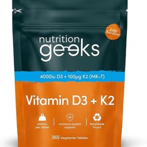 Vitamin D3 4000 iu & Vitamin K2 MK7 100?g – 1 Year Supply