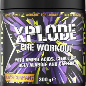 SCI-MX – X-PLODE Pre-Workout – 300g – Blackcurrant Flavour – 250mg Caffeine