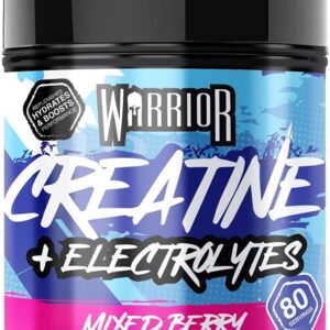 Warrior Creatine Monohydrate Powder + Electrolytes Powder 360g (80 Servings)