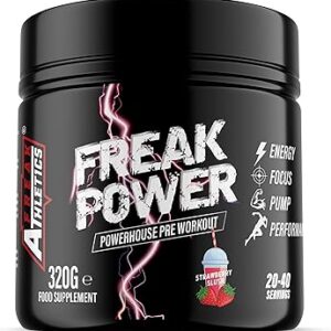 Freak Power Pre Workout 320g Pre Workout Powder (Strawberry Slush)