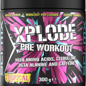 SCI-MX – X-PLODE Pre-Workout – 300g – Tropical Flavour – 250mg Caffeine
