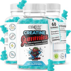 Creatine Monohydrate Gummies 5000mg – Workout Gym Supplement – 60 Creatine Gummies